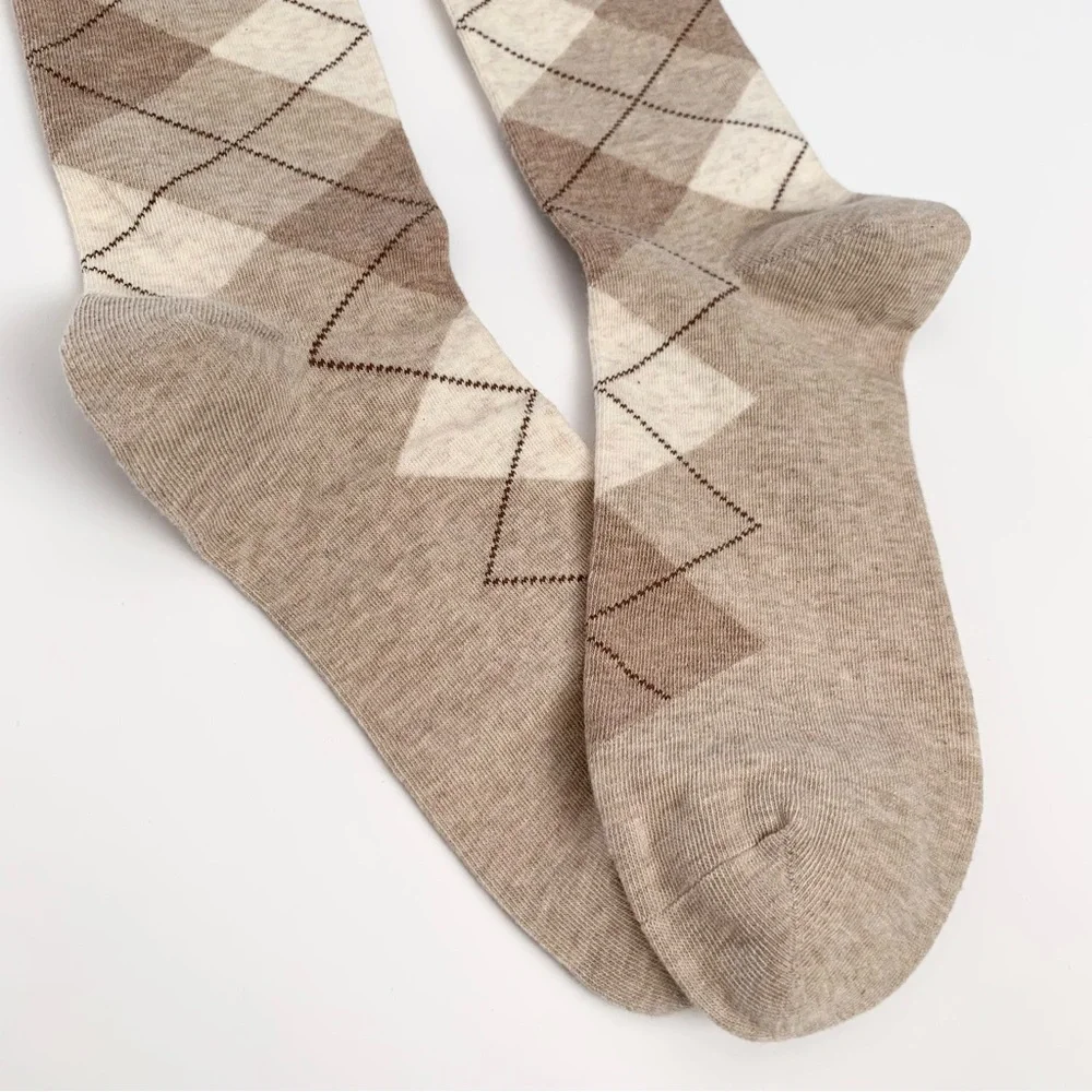 NWOT Argyle Patterned long Socks
